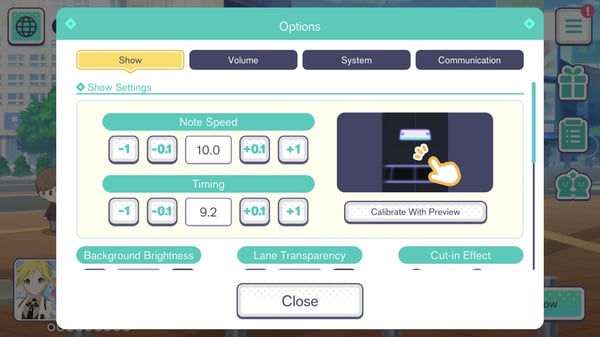 Cómo cambiar la velocidad de las notas en Colorful Stage para lograr Full Combos