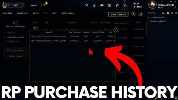 League of Legends High Value RP Top Up: Cara Mendapatkan Bukti Pembayaran dan Pengesahan Pesanan