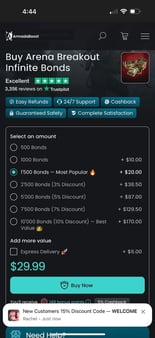 Remediere Arena Breakout Infinite Bonds Payment Pending (Mon61oj4)