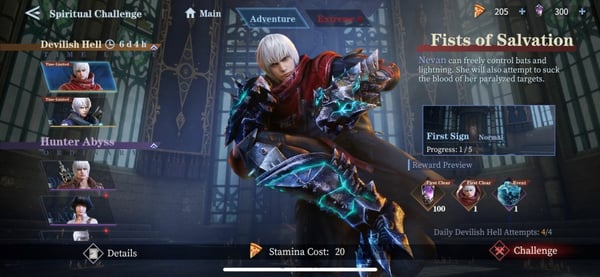 Guía de banners y calendario de eventos de Devil May Cry: Peak of Combat