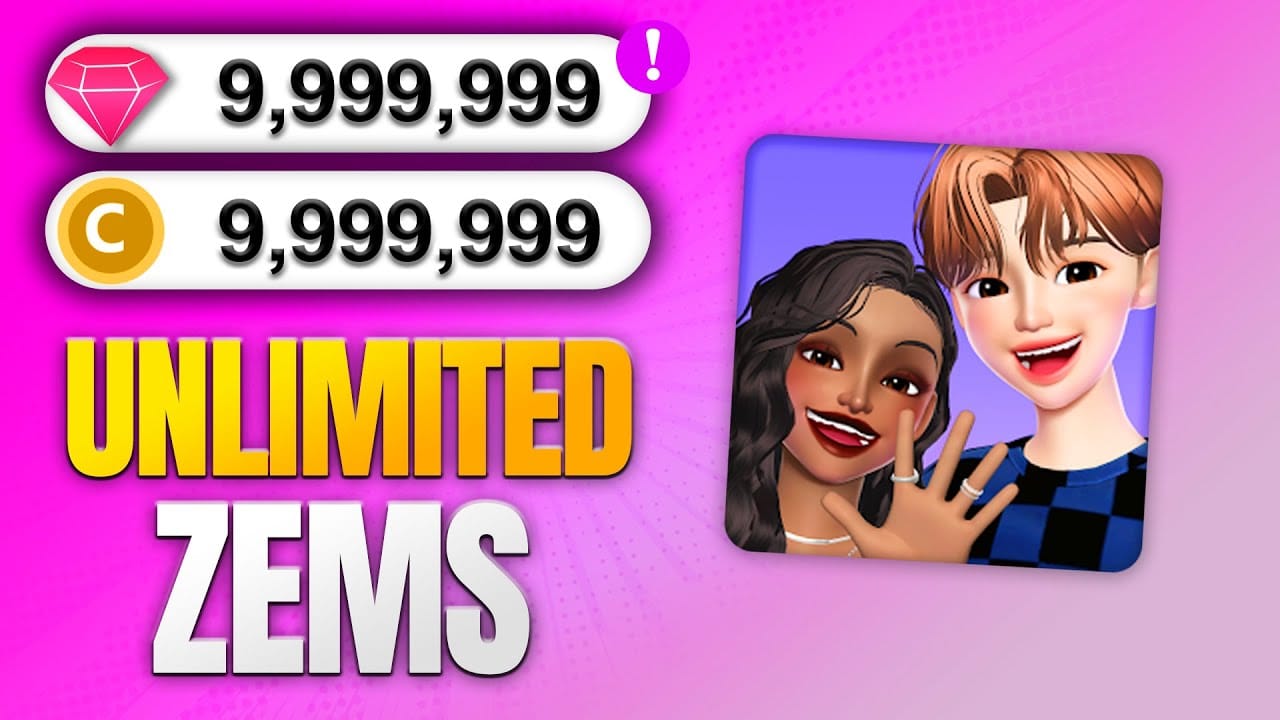 Confronto affiancato dei contatori di Zem e Monete in ZEPETO