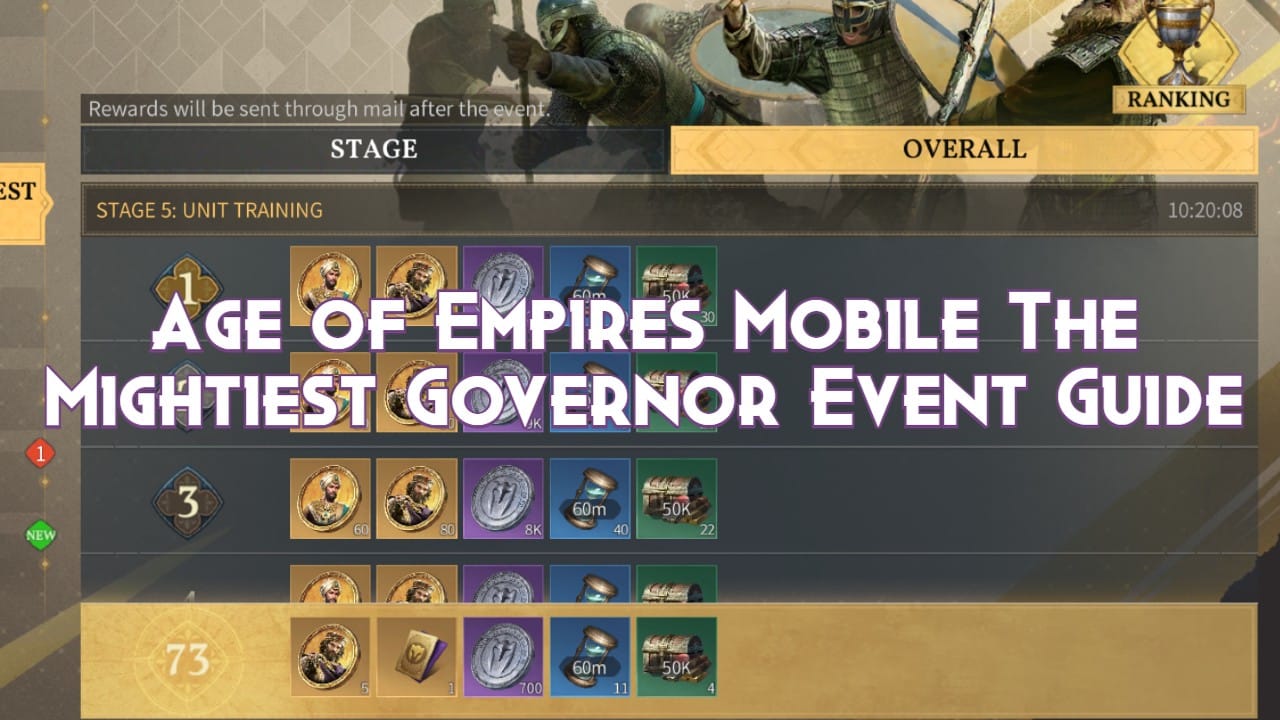In-Game-Postfach von Age of Empires Mobile mit Geschenkcode-Belohnungen