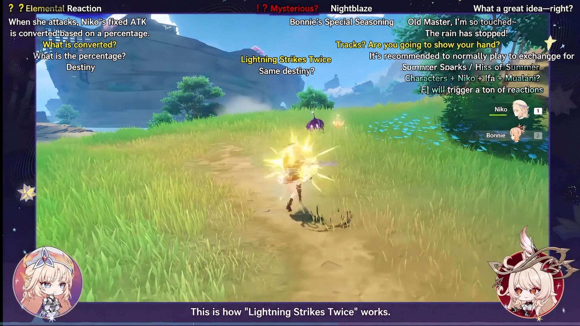 Nicole's projection element mechanic
