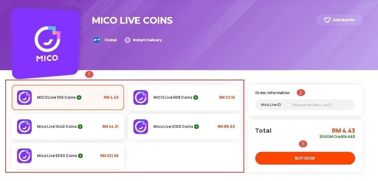 Strona profilu MICO Live pokazująca numeryczny User ID pod pseudonimem