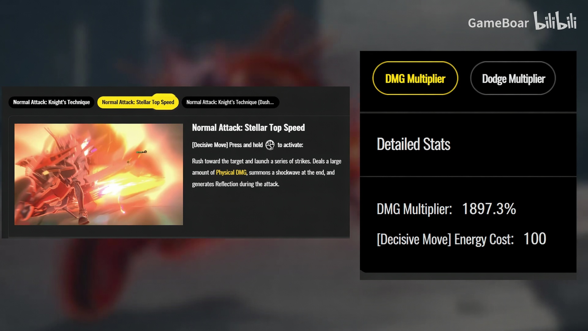 Full-Throttle Starlight damage multiplier