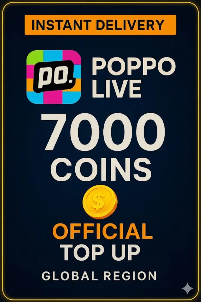 مخطط أسعار باقات شحن عملات Poppo Live