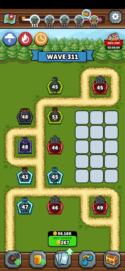 Vergelijkingsafbeelding met correcte en incorrecte Merge Kingdoms-regio en winkelland-combinaties tijdens het inwisselen van de code