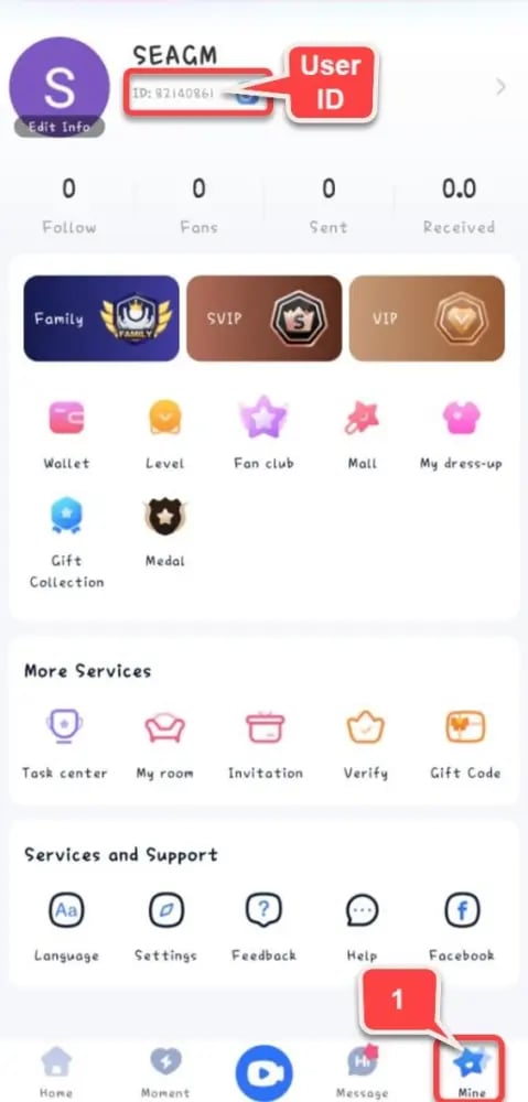 Cara mencari UID MIGO Live Gold anda