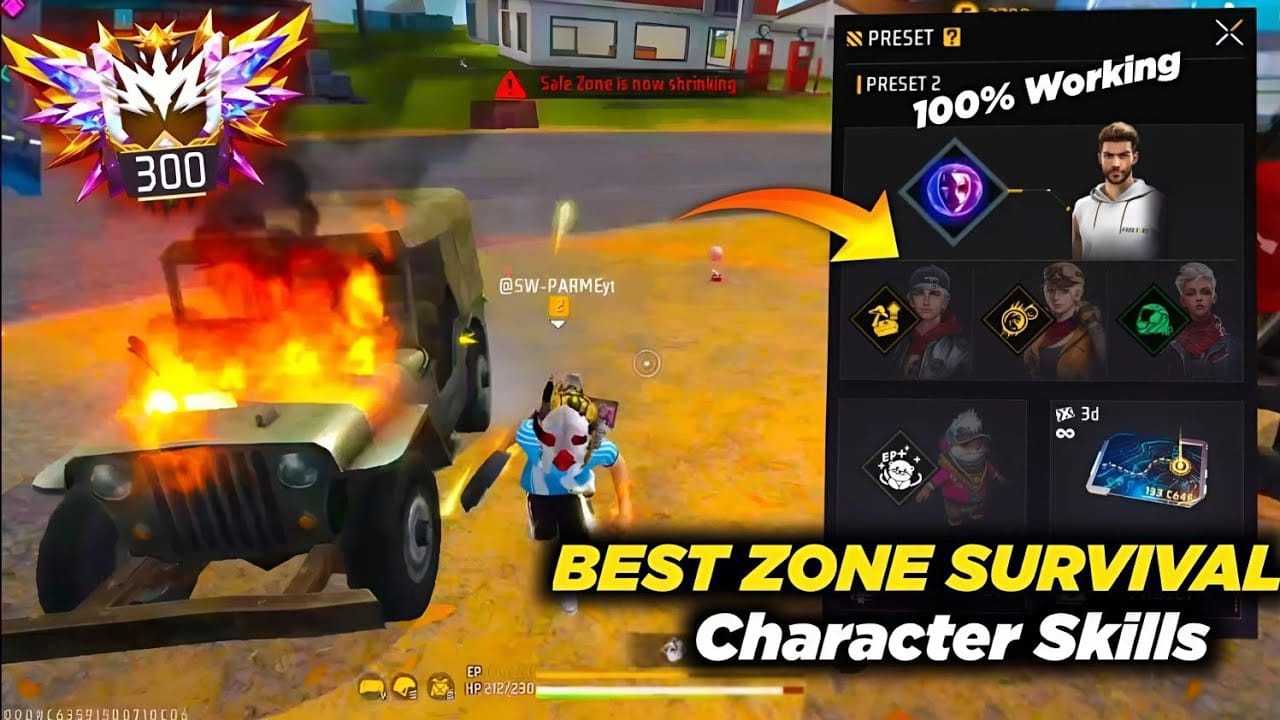 Free Fire 후반 자기장 경계 위치 선정