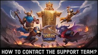 Lords Mobile Support-Kontakt oder Hilfe-Center-Schnittstelle für die Eskalation von Zahlungs- und Lieferproblemen