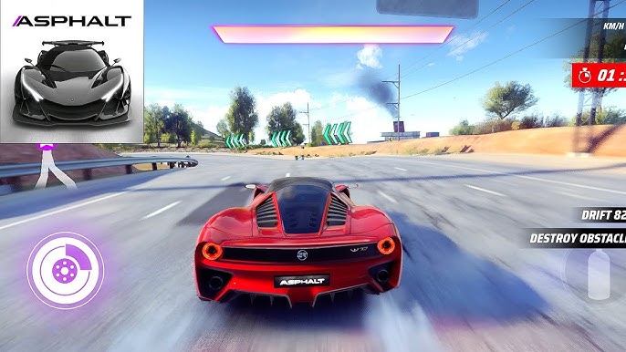 Partida do modo assimétrico Perseguição em Equipe em Asphalt Legends Unite