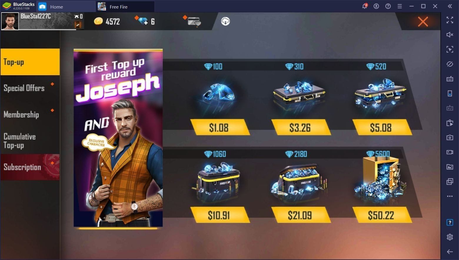Interfață de reîncărcare diamante Free Fire MAX pas cu pas, care arată fluxul de reîncărcare pe mobil sau plata directă prin ID-ul jucătorului.