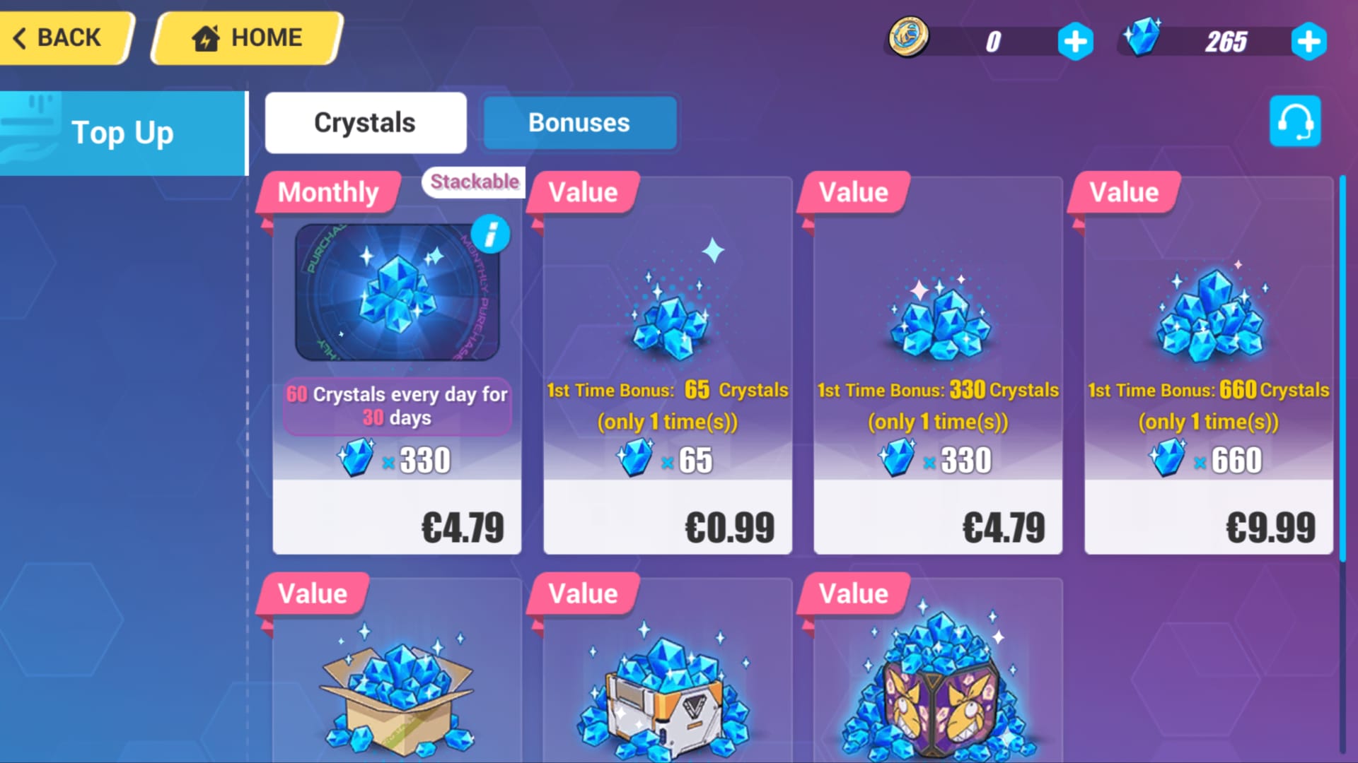 Honkai Impact 3 Support-Oberfläche zur Übermittlung der Transaktions-ID nach einem fehlgeschlagenen B-Chips-Kauf