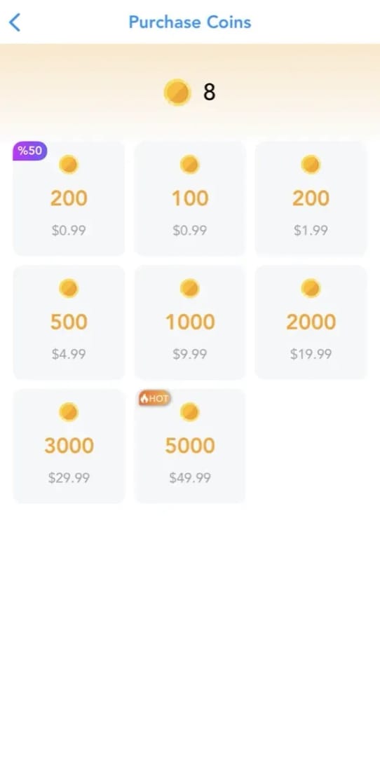 SuperLive support and payment receipt reference for resolving failed top-up or missing coin issues