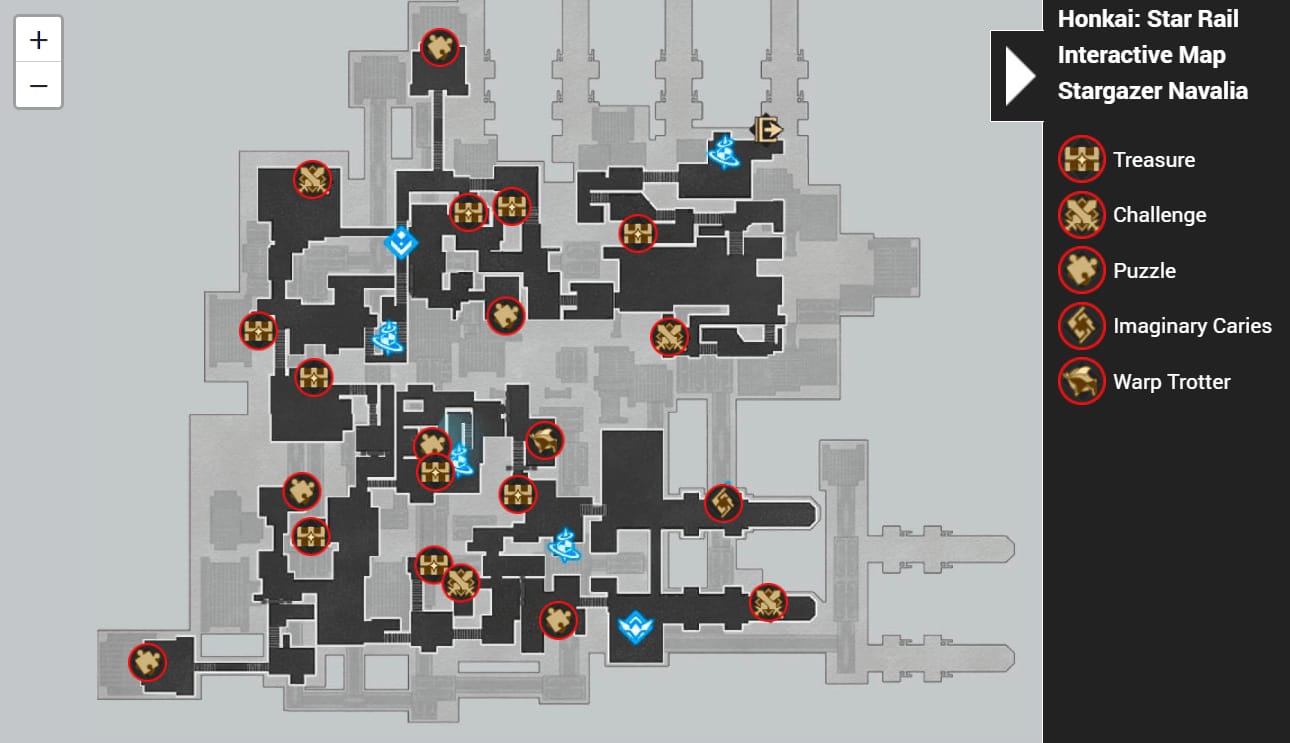 Honkai: Star Rail world map showing regions