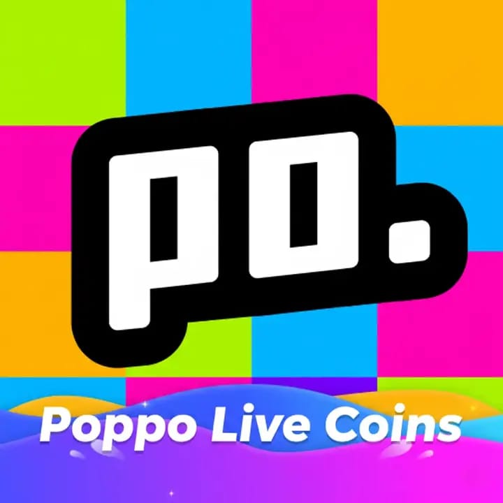 Dompet pengguna Poppo Live memaparkan baki syiling tinggi yang dicapai melalui top-up web