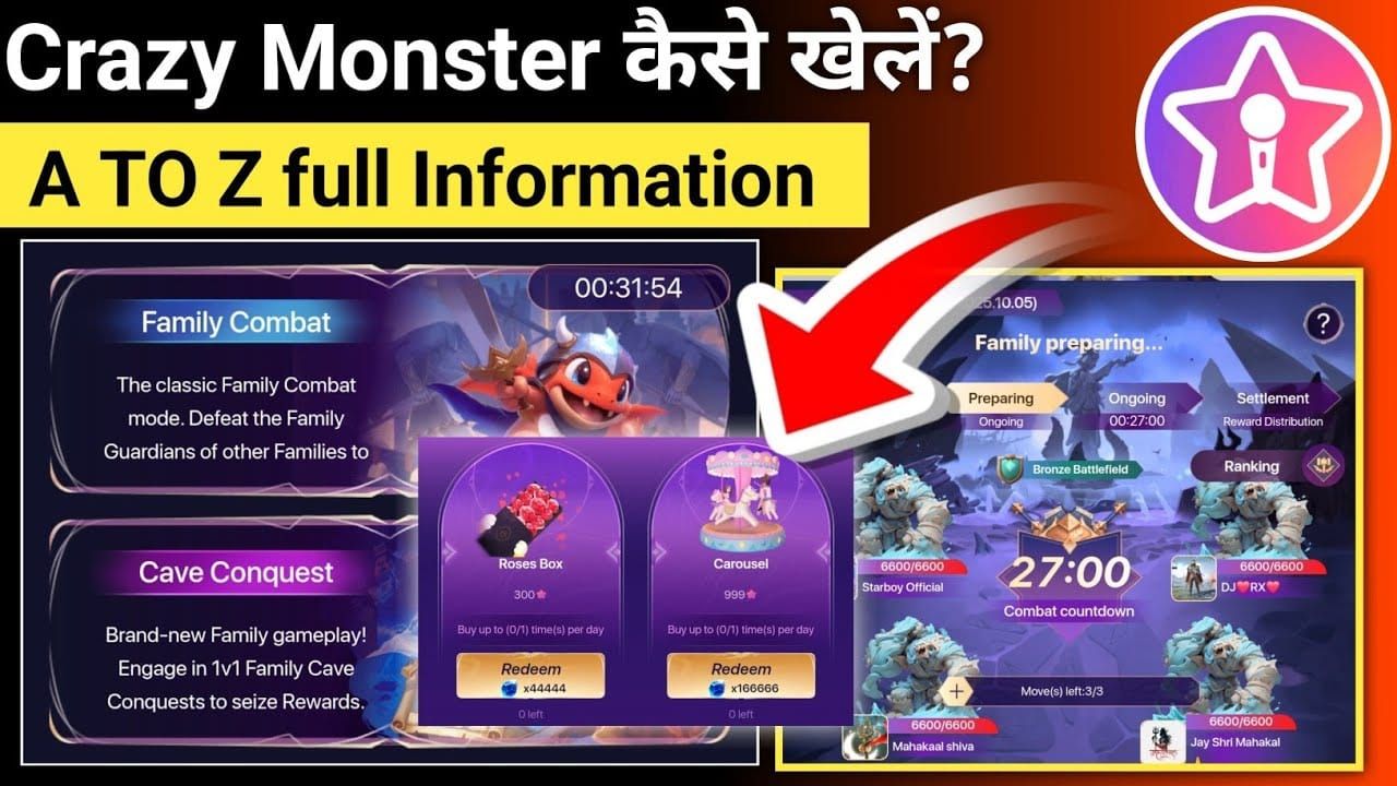 StarMaker live room showing Coin gifts and battle timer during a performance