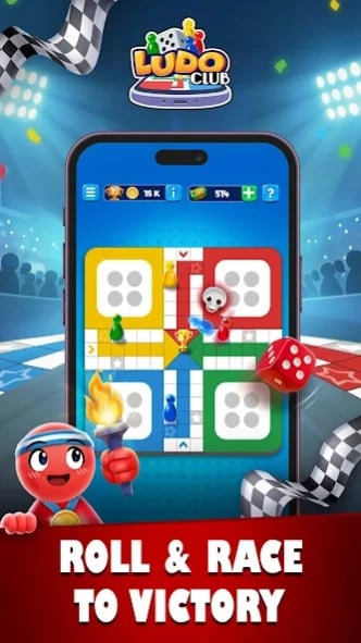 Ludo Club Album feature interface showing card collection sets and completion rewards