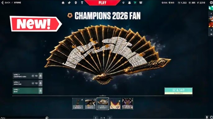 Grafika zapowiadająca limitowaną kolekcję broni Valorant Champions 2026