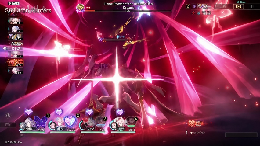 Castorice team in current Memory of Chaos