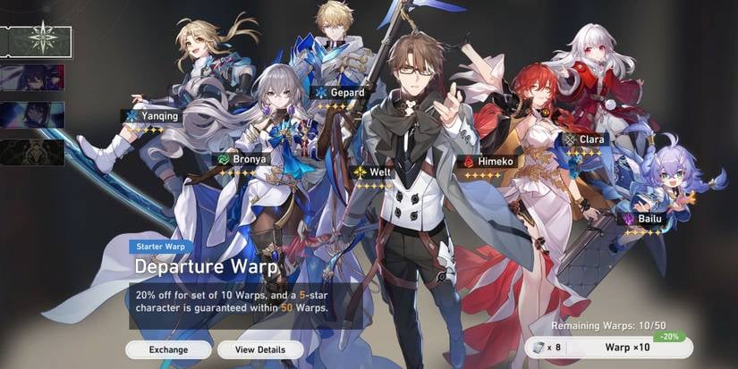 Honkai Star Rail Stellar Warp permanent banner screen
