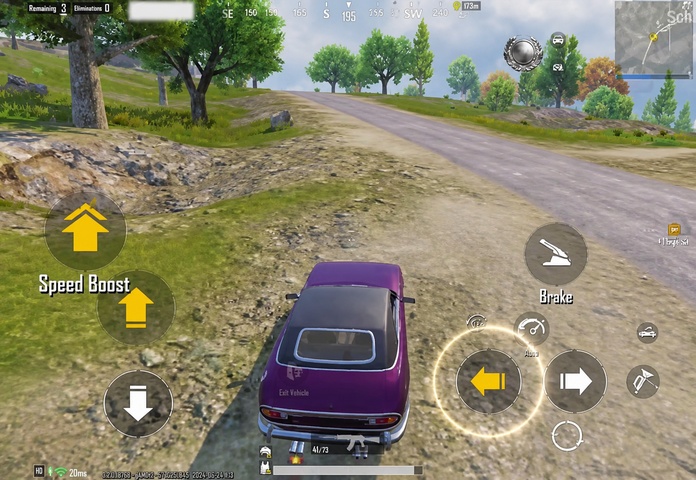 New vehicle speed data
