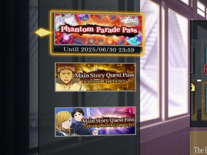 Phantom Parade story chapter clear screen showing Cube rewards