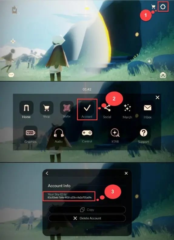 Como encontrar seu UID de Sky: Children of the Light