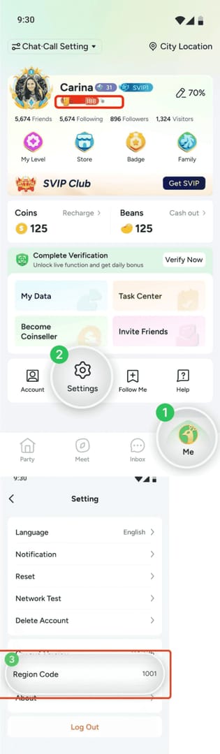 Captură de ecran cu reîncărcarea TAKA Live Coins prin UID pe Android