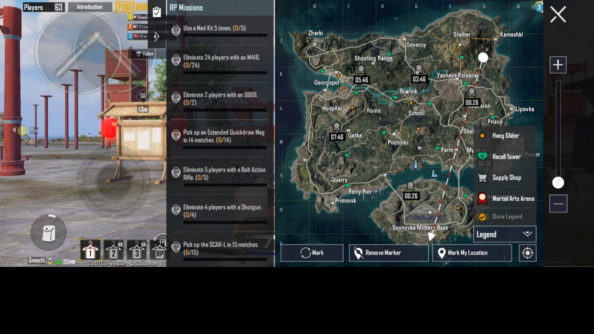 Gambaran keseluruhan peta permainan PUBG Mobile UC