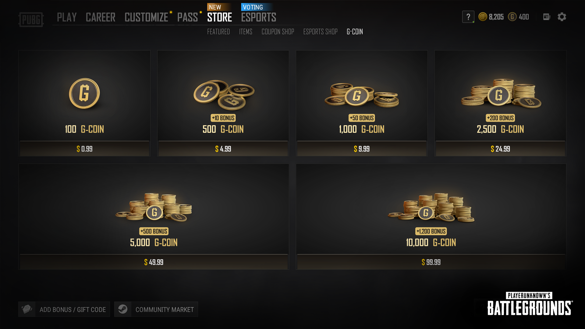 PUBG G-COIN guide image
