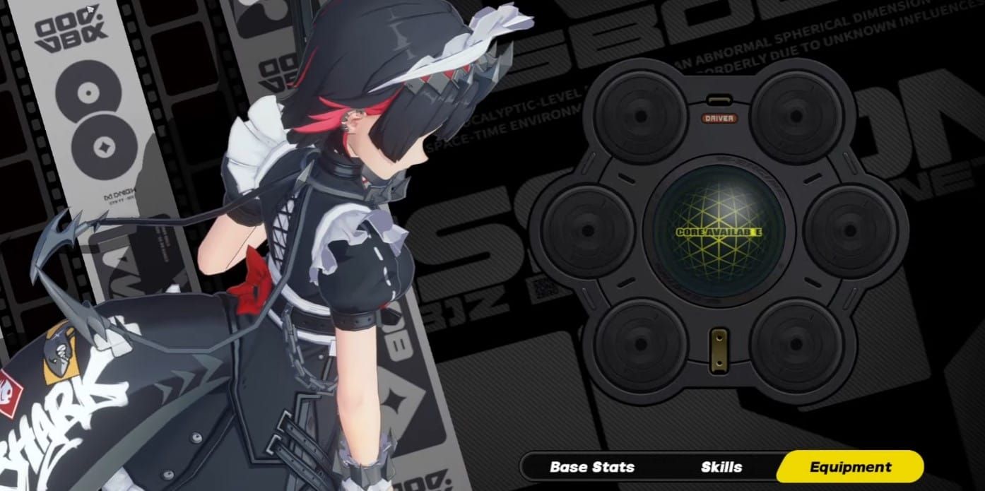 Drive Disc tuning interface in Zenless Zone Zero