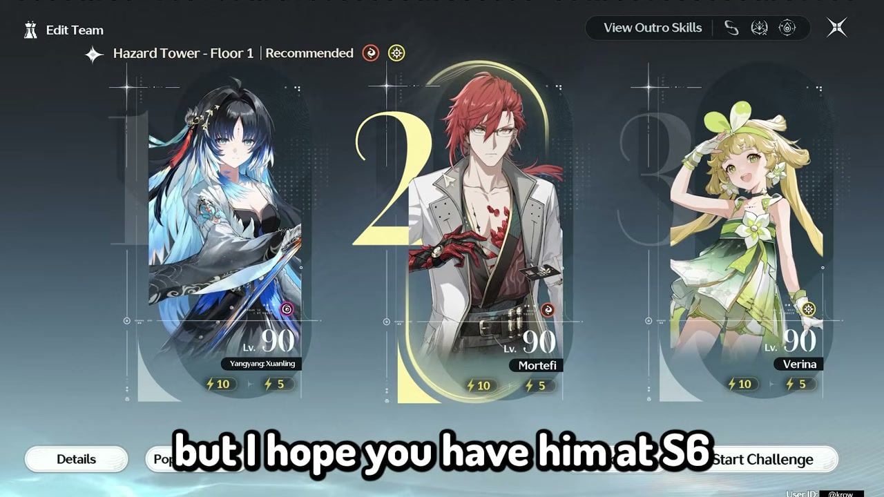 Yangyang Xuanling F2P team with Mortefi and Verina