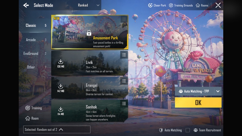 New amusement park map preview