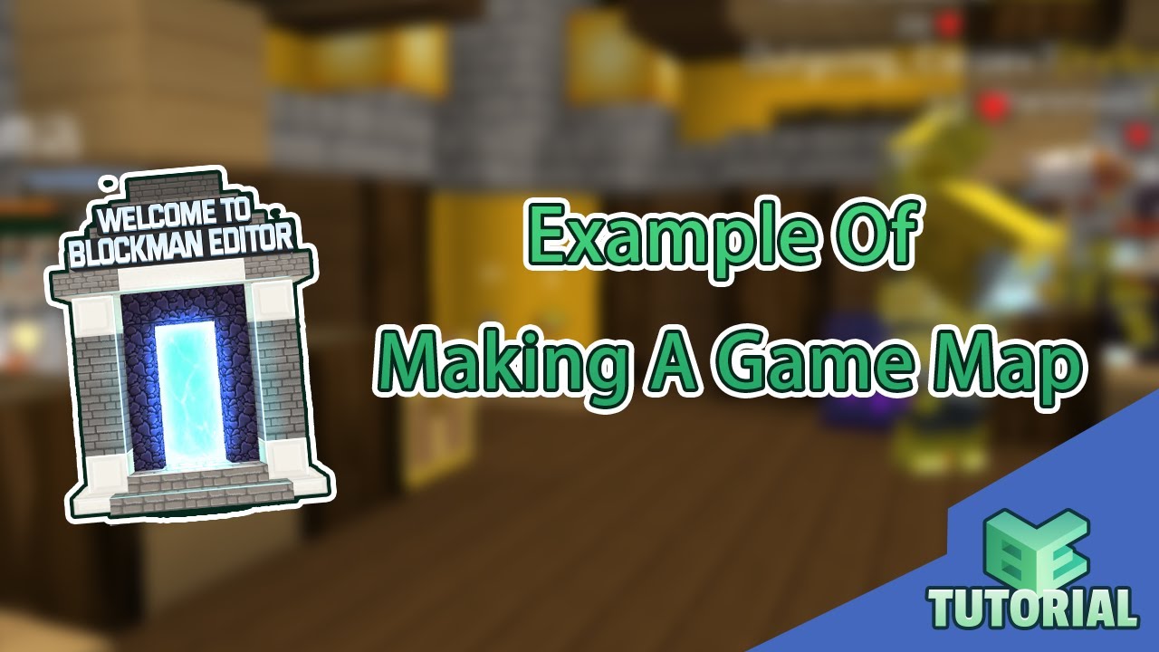 Blockman Editor interface showcasing pre-configured parkour and block-building templates