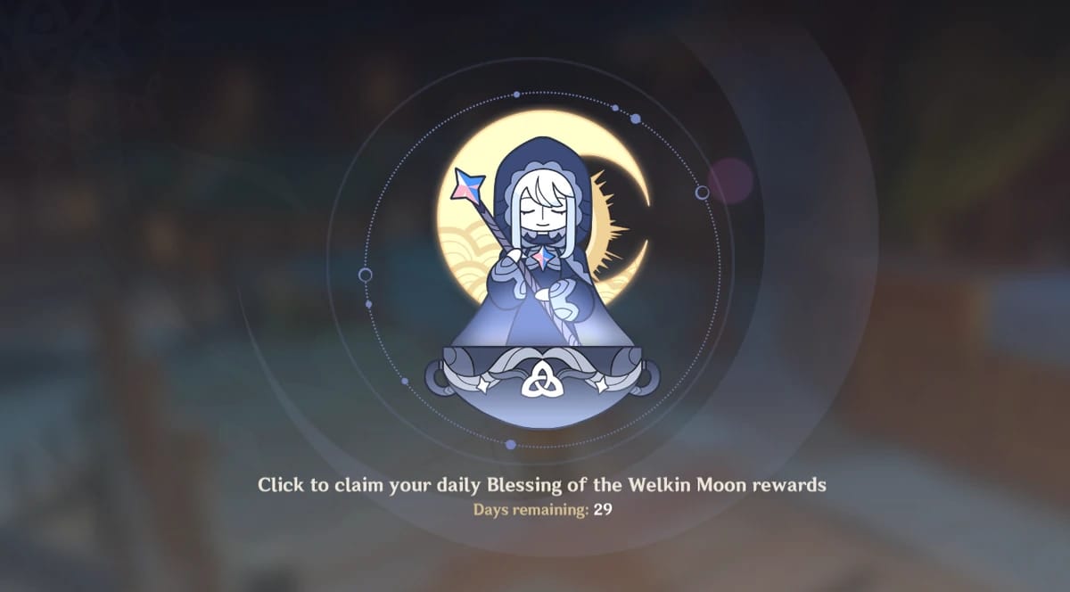 Gráfico de escenarios de renovación de Welkin Moon en Genshin Impact
