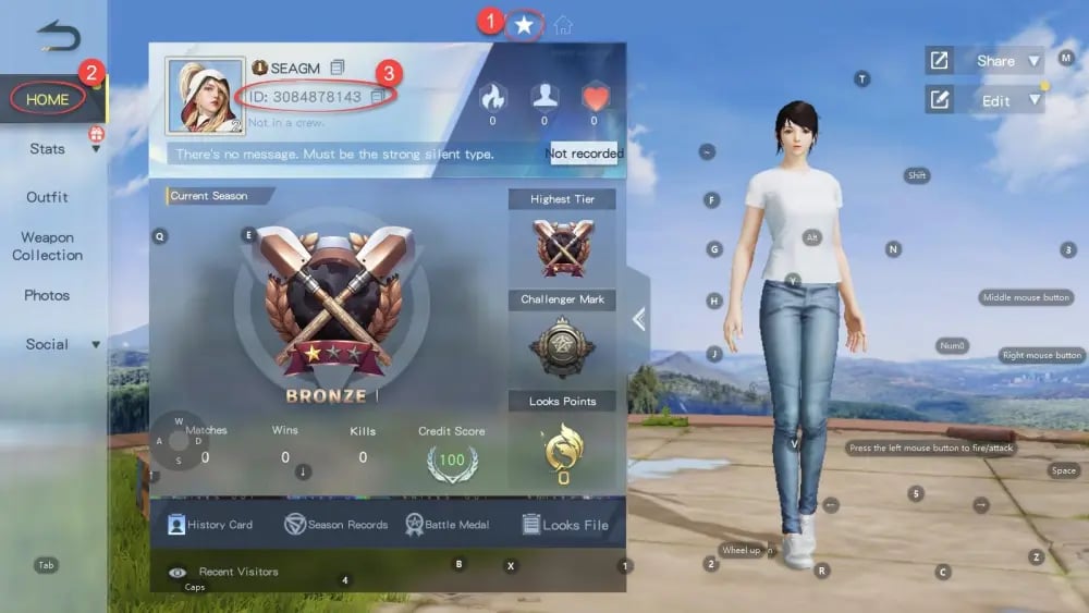 Knives Out 바우처 충전용 UID 확인 방법