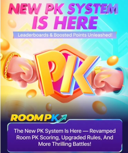 Dua broadcaster Likee bersaing dalam live PK battle layar terbagi