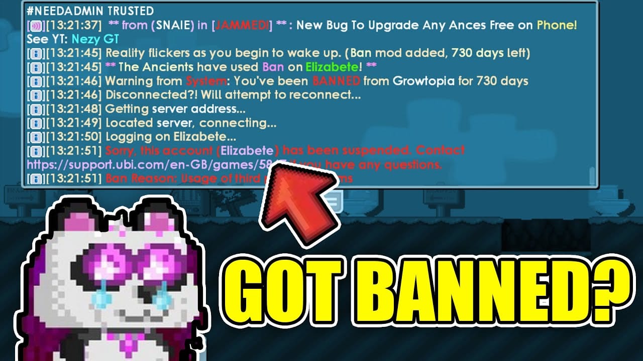 หน้าสนับสนุนของ Growtopia หรือ Ubisoft สำหรับปัญหา Gems ไม่เข้าหรือปัญหาการชำระเงิน