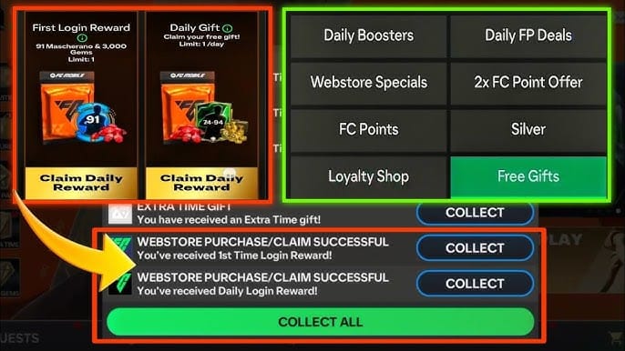 EA Sports FC Mobile FC Points & Silver transactiedetails in winkelgeschiedenis