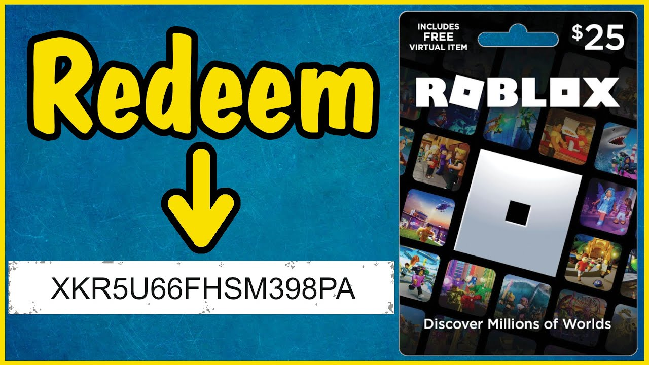 Как активировать подарочную карту Roblox на roblox.com/redeem