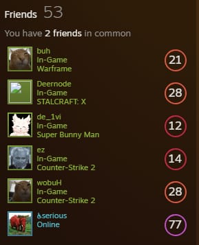 Steam 好友個人檔案驗證視圖，顯示在發送錢包禮物前的個人檔案身分詳細資訊