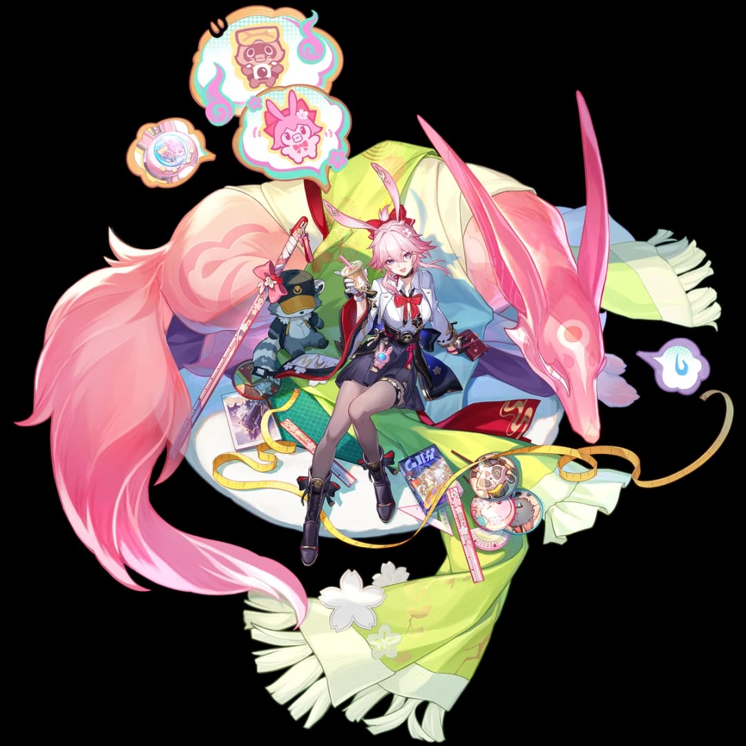 Illustration du personnage d'Evanescia de Honkai: Star Rail