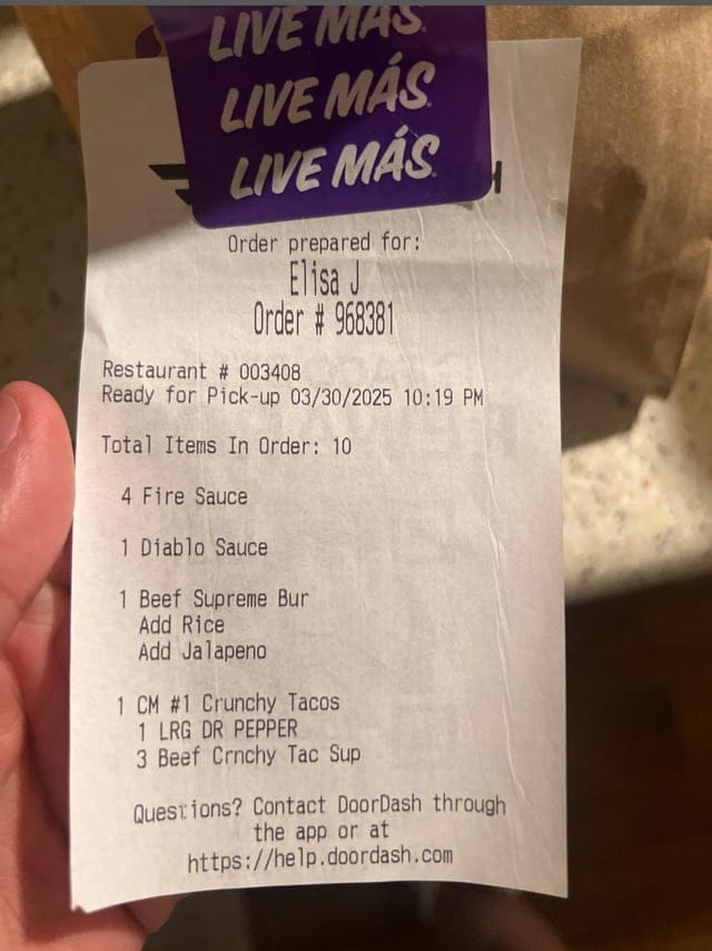 4Fun payment receipt or order confirmation screen showing transaction details for support