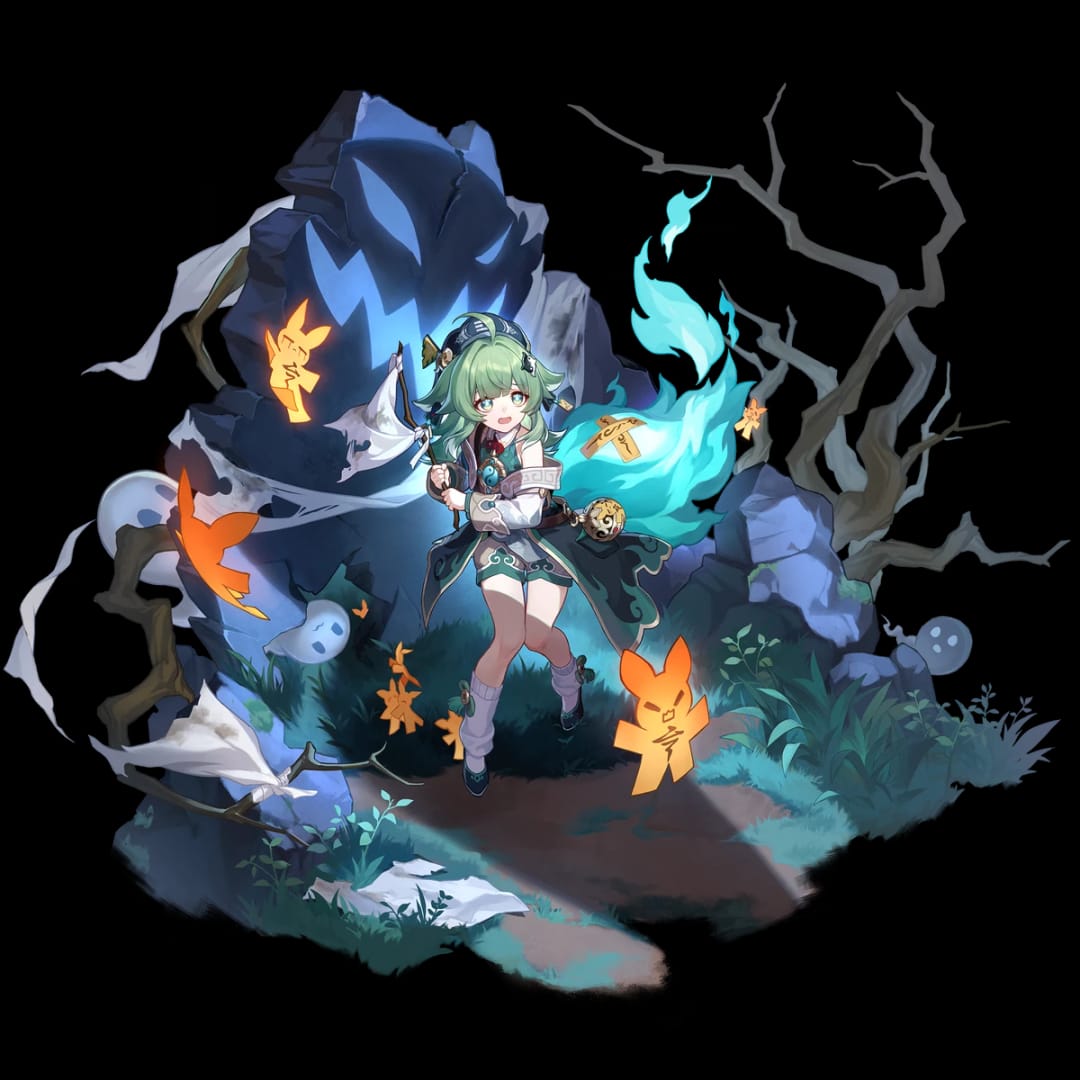 Huohuo character artwork from Honkai: Star Rail