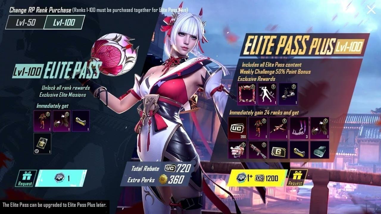 Rozhraní A19 Elite Pass v PUBG Mobile UC