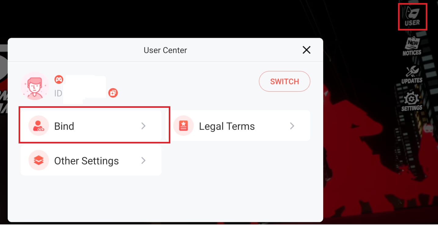 Persona 5 The Phantom X Konto- oder Server-Schnittstelle bezüglich Region und UID-Überprüfung vor der Aufladung