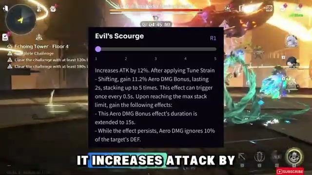 Senjata terbaik Qingxiao kesan Evil's Scourge Tune Strain Aero DMG