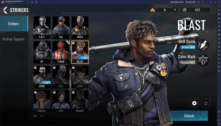 Blood Strike shop screen showing Gold balance and Strike Pass options