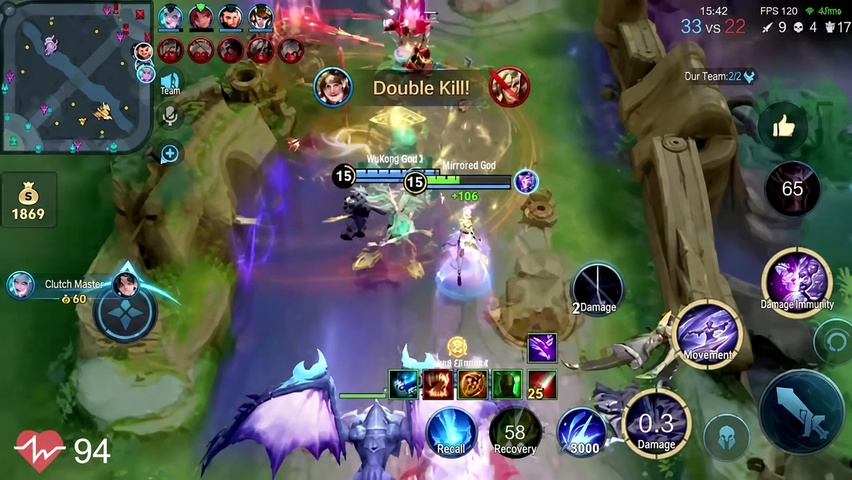 End screen showing Jing's Silver MVP with double kill recap
